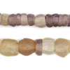 Old Dogon Clear & Lavender Television Beads #12867