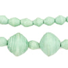 Pastel Green Recycled Paper Beads from Uganda (Large)