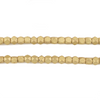 Matte Brass Diamond Cut Beads (4mm)