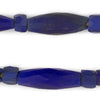 Rare Jumbo Antique Russian Blue Tube Beads #12866