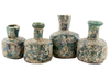 Mottled Aqua Roman Glass Bottle
