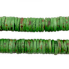 Pear Green Bone Button Beads (12mm)