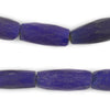 Rare Jumbo Antique Russian Blue Tube Beads #12865