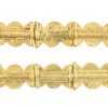 Matte Brass Sun & Moon Baule Beads (22x14mm)