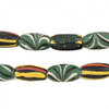 Green Antique Venetian Feather Trade Beads #16614