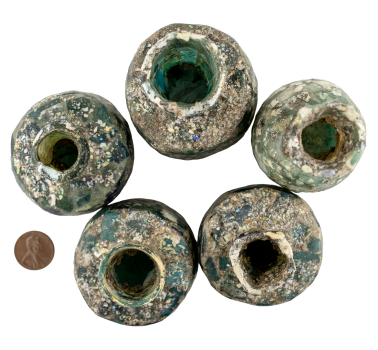 Light Aqua Roman Glass Bottle (Extra Large)