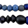 Rare Graduated Russian Blue & Vaseline Beads