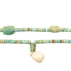 Vintage Afghan Turquoise Heishi Beads with Pendant