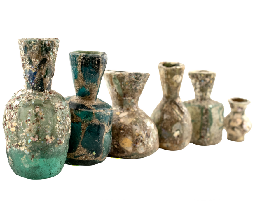 Assorted Roman Glass Bottle