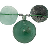 Jumbo Circular Disk Roman Glass Pendants