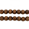 Vintage-Style Round Olive Wood Beads from Bethlehem (8mm)