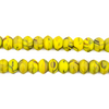 Yellow & Black Binta Banji Kakamba Beads (5x8mm)