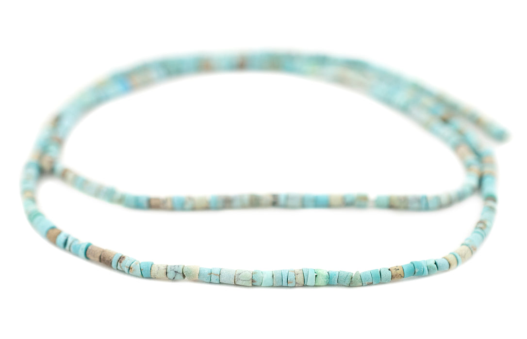 Blue Arizona Turquoise Heishi Beads (2mm)