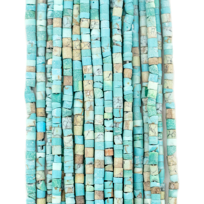 Blue Arizona Turquoise Heishi Beads (2mm)