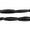 Black Kenya Bone Beads (Elongated)
