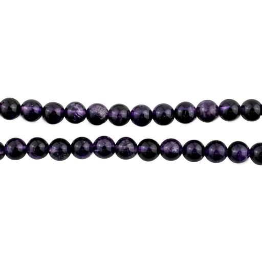 Deep Purple Round Amethyst Beads (5mm) - The Bead Chest
