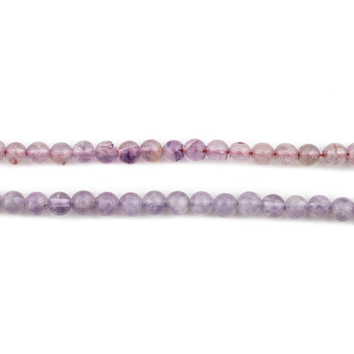 Light Round Amethyst Beads (4mm) - The Bead Chest