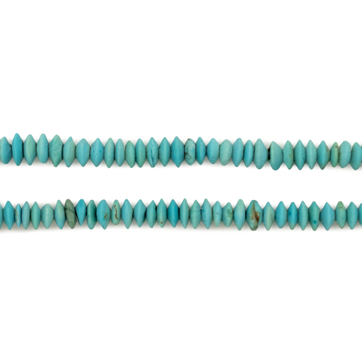 Blue Turquoise Stone Saucer Beads (5mm) - The Bead Chest