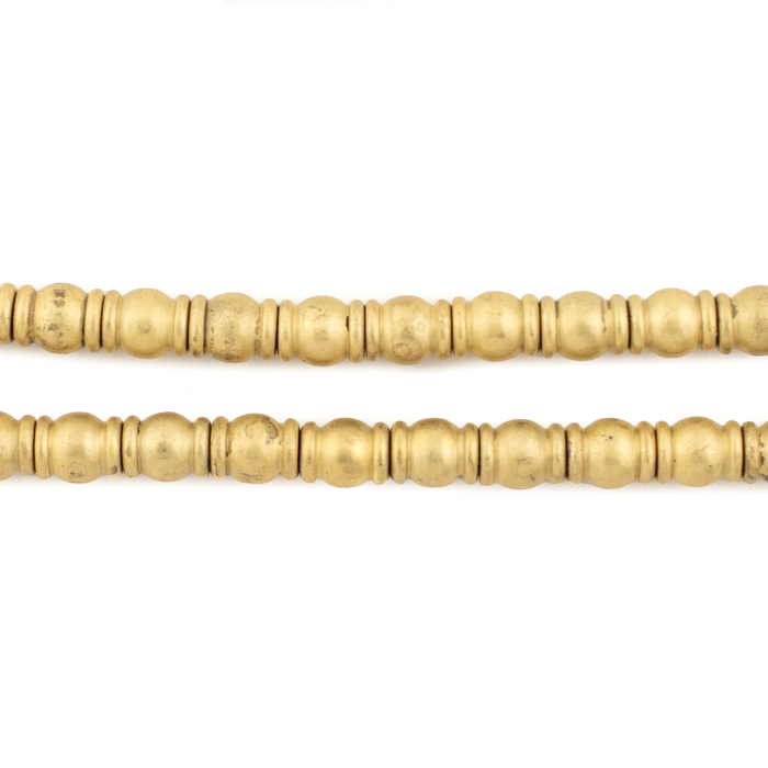 Matte Gold Beveled Barrel Beads (6x5mm) - The Bead Chest