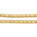 Matte Gold Beveled Barrel Beads (6x5mm) - The Bead Chest