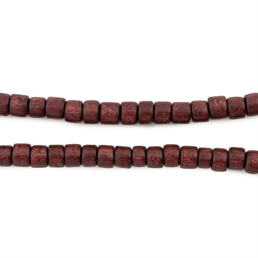Dark Brown Nugget Natural Wood Beads (5mm)