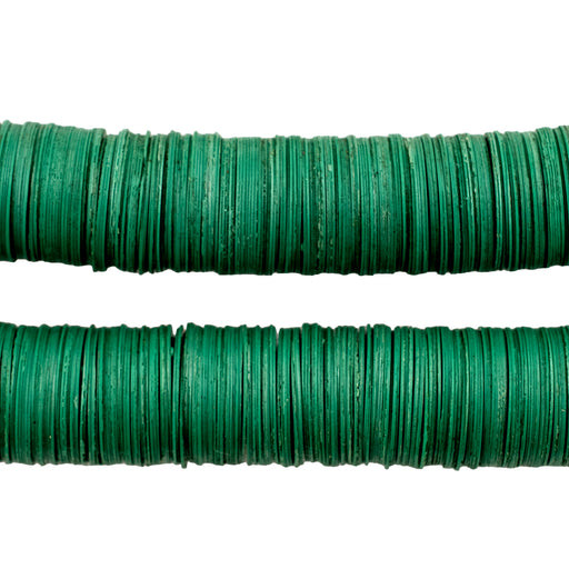 Jade Green Vinyl Phono Record Beads (14mm) - The Bead Chest