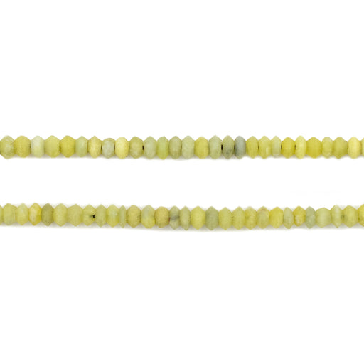 Mottled Green Serpentine Saucer Beads (4mm) - The Bead Chest