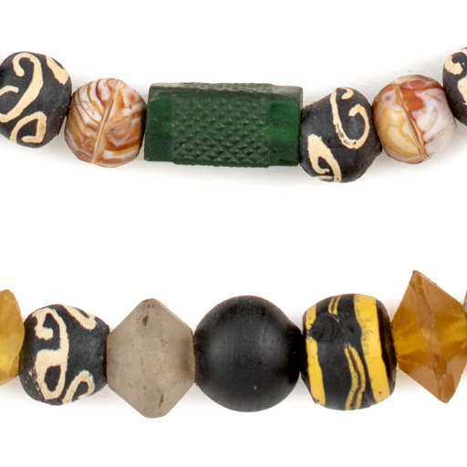 Premium Vaseline & Antique Trade Beads #16707 - The Bead Chest