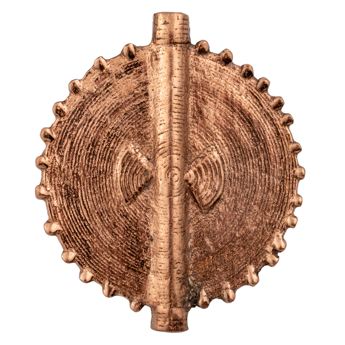 Copper Traditional Sun Baule Pendant Bead (54x46mm)