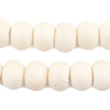 Round White Bone Beads (15mm)