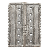 Silver Rectangular Dotted Baule Pendant Bead (45x41mm)