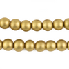 Yellow Gold Round Natural Wood Beads (10mm)