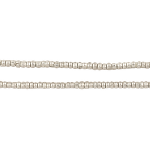 Silver Heishi Ethiopian Beads (2mm)