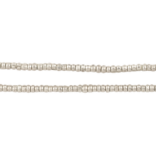 Silver Heishi Ethiopian Beads (2mm)