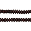 Maroon Saucer Horn Beads (7mm)