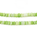 Lime Green & White Swirl Padre Beads (6mm) - The Bead Chest