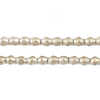 Ethiopian White Metal Bicone Beads (6x5mm)