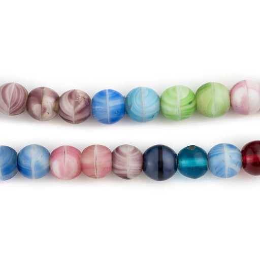 Rare Round Vintage Binta Banji Czech Prosser Beads #13186