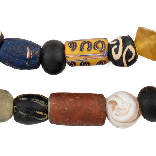 Premium Vaseline & Antique Trade Beads #16699 - The Bead Chest