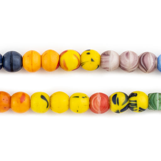 Rare Round Vintage Binta Banji Czech Prosser Beads #13185