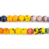 Rare Round Vintage Binta Banji Czech Prosser Beads #13185