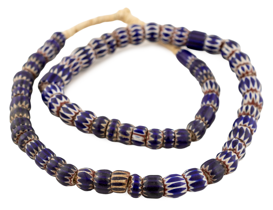 Rare Antique Faceted Venetian Chevron Beads (12mm)