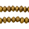 Mali Brass Bicone Beads (7x11mm)