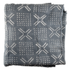 Grey Bogolan Mali Mud Cloth (Dotted Cross Design)