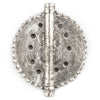 Silver Sun Dotted Baule Pendant Bead (55x45mm)