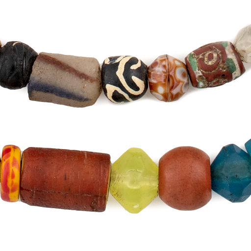 Premium Vaseline & Antique Trade Beads #16695 - The Bead Chest