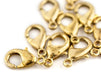Brass Lobster Clasps (15mm, Set of 50) - The Bead Chest