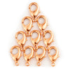 Copper Lobster Clasps (15mm, Set of 100)