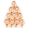 Copper Lobster Clasps (15mm, Set of 50)