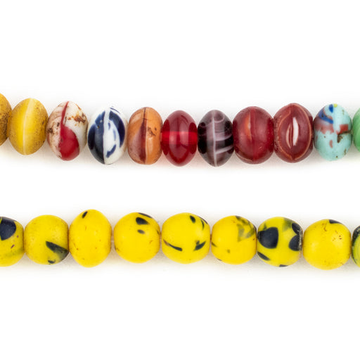 Rare Round Vintage Binta Banji Czech Prosser Beads #13183